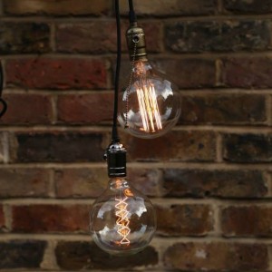 Industrial Vintage retro bulb edison bulbs shoreditch east london retro various bulbs hanging garden