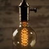 Medium Globe Spiral Vintage Filament Light Bulb