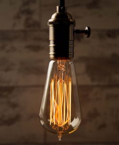 Teardrop Squirrel Cage Vintage Filament Light Bulb