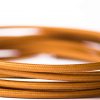 Flex Fabric Lighting Cable Round Caramel Brown
