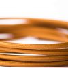 Flex Fabric Lighting Cable Round Caramel Brown