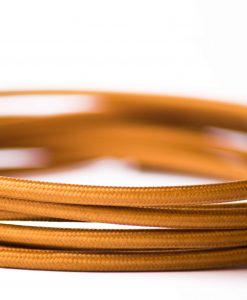 Flex Fabric Lighting Cable Round Caramel Brown