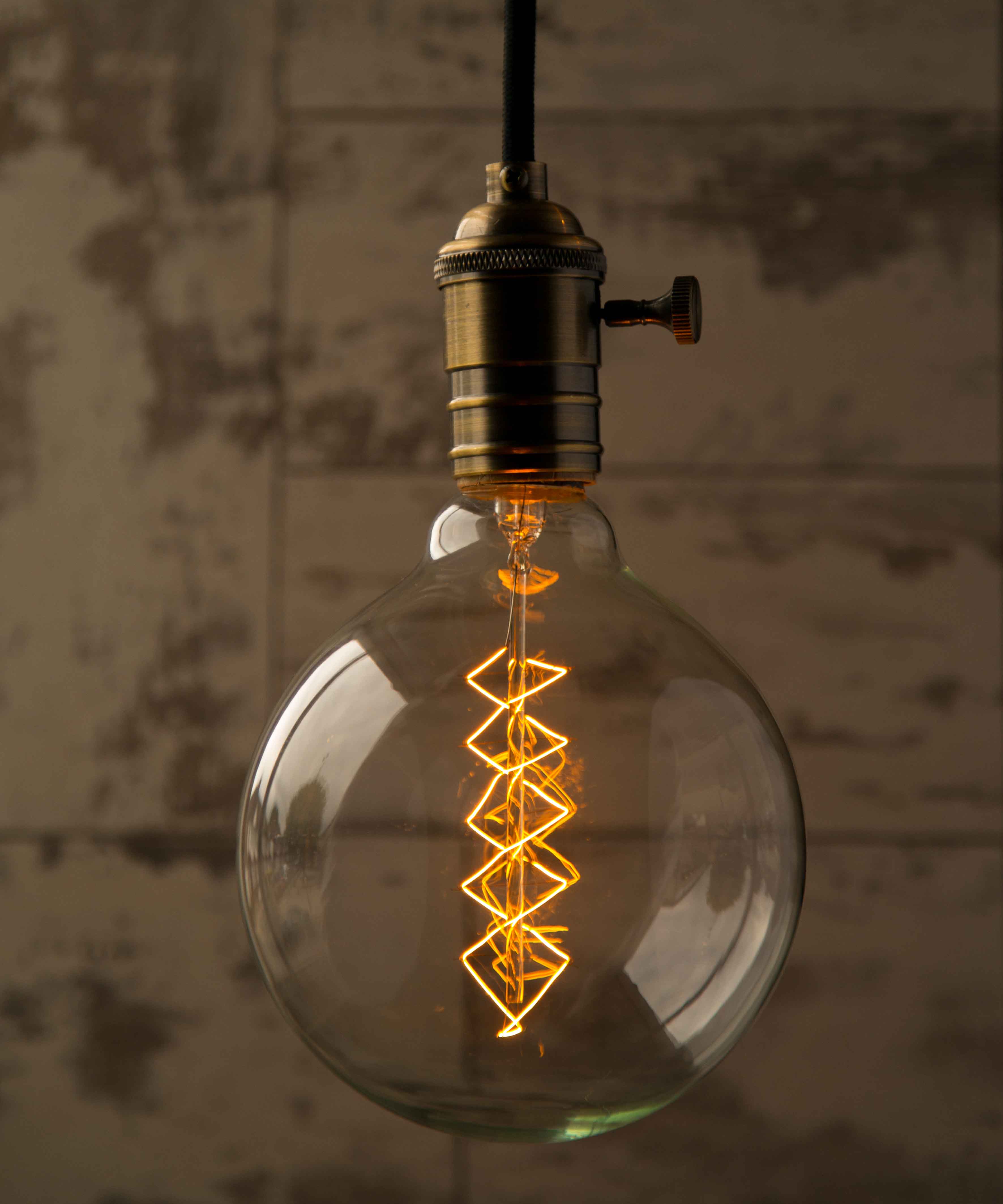 Edison Spiral Large Vintage Filament Light Bulb E27 40W