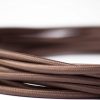 Flex Fabric Lighting Cable Round Coffee Brown