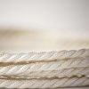 Flex Fabric Lighting Cable Twisted Rice White