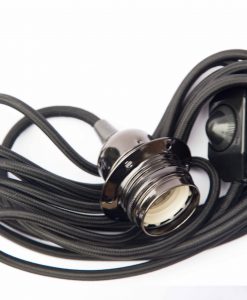 Dimmer Set 4m Black Fabric Cable
