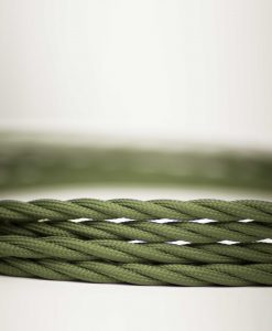 Flex Fabric Lighting Cable Twisted Army Green