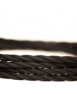 Flex Fabric Lighting Cable Twisted Black