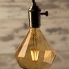 Led soft Diamond 4l william and watson vintage edison bulb industrial light 3w