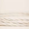 Flex Fabric Lighting Cable Twisted Pure White