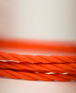 Flex Fabric Lighting Cable Twisted Orange