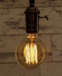 Medium Globe Squirrel Cage Vintage Filament Light Bulb