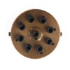 Industrial Ceiling Rose Multi Outlet 1-9 Cable Holes Old English