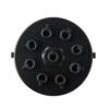 Industrial Ceiling Rose Multi Outlet 1-9 Cable Holes Black