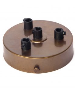 William and Watson ceiling roses Industrial Multiple cable outlet Old English Bronze Ceiling Rose 4 way holes angle