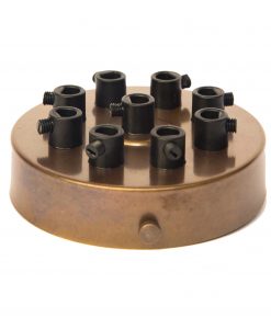 William and Watson ceiling roses Industrial Multiple cable outlet Old English Bronze Ceiling Rose nine way holes angle