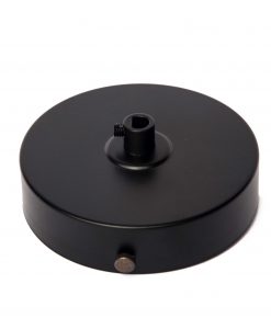 William and Watson ceiling roses Industrial Multiple cable outlet black Ceiling Rose 1 way holes angle