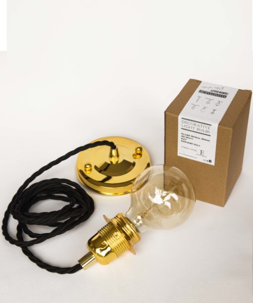 gold cr gold hoop ceiling rose g80 bulb gift set