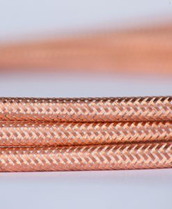 Metallic Flex Lighting Cable Round Rose Gold