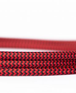 Flex Fabric Lighting Cable Round Black & Red