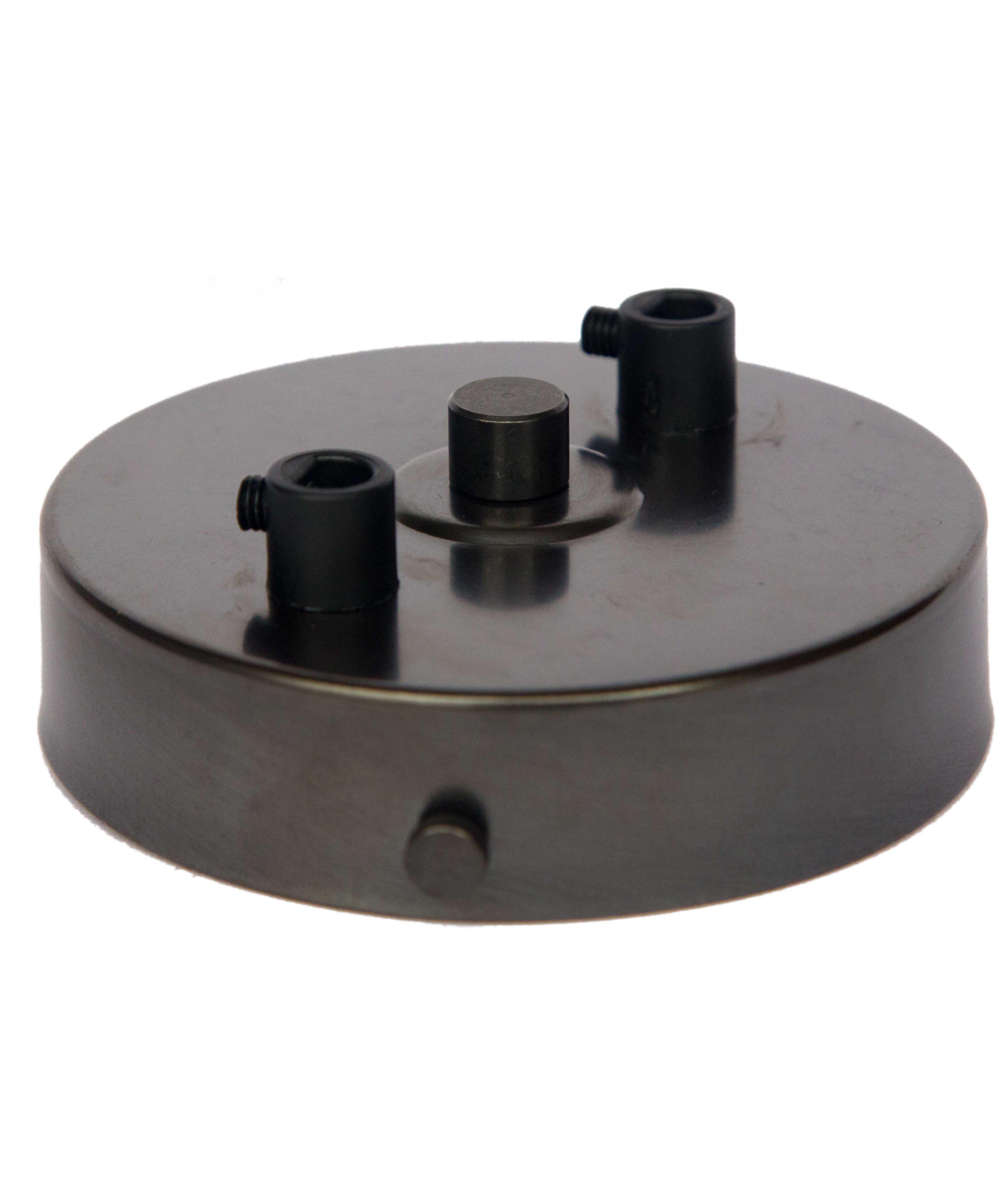 Industrial Ceiling Rose Multi Outlet 1 9 Cable Holes Dark Bronze