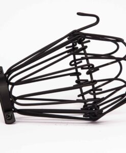 Industrial Vintage Teardrop Cage with Hook Black H