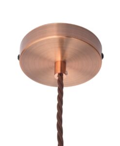 William and Watson ceiling roses classic metal cable lock Rose Gold Red Bronze Ceiling Rose hanging