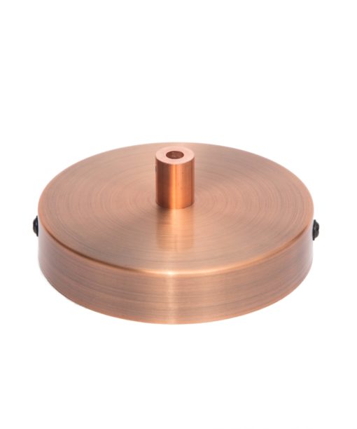 William and Watson ceiling roses classic metal cable lock Rose Gold Red Bronze Ceiling Rose side
