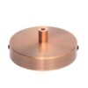 William and Watson ceiling roses classic metal cable lock Rose Gold Red Bronze Ceiling Rose side