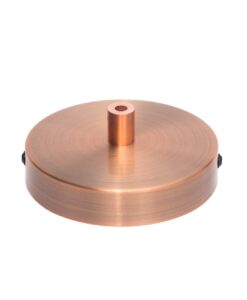 William and Watson ceiling roses classic metal cable lock Rose Gold Red Bronze Ceiling Rose side