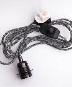 Dimmer Set 4m Black and White Fabric Cable