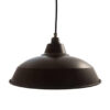 Matt Black Industrial Pendant Lampshade