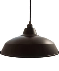 Matt Black Industrial Pendant Lampshade