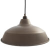 Grey Raw Steel Industrial Pendant Lampshade