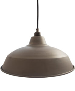 Grey Raw Steel Industrial Pendant Lampshade