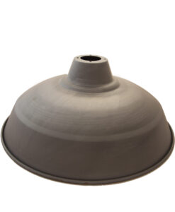 William and Watson Industrial Lamp shade grey raw steel