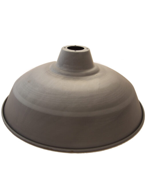 William and Watson Industrial Lamp shade grey raw steel