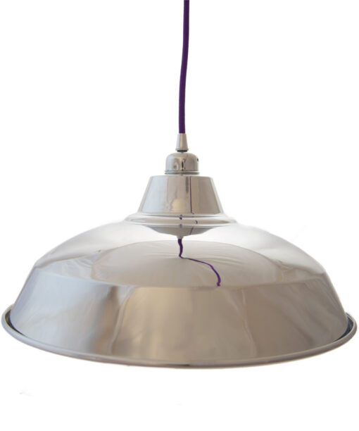 William-and-Watson-Industrial-Lamp-shade-silver-mirror-Pendant