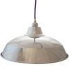 Reflective Silver Industrial Pendant Lampshade