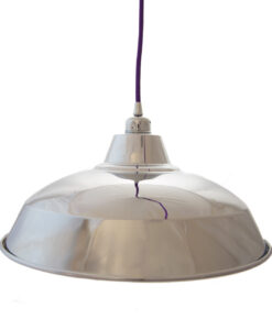 Reflective Silver Industrial Pendant Lampshade