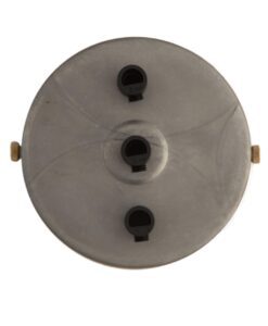 William and Watson Industrial Multi Raw steel no rust Ceiling Rose 3 way holes