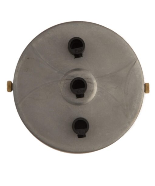 William and Watson Industrial Multi Raw steel no rust Ceiling Rose 3 way holes