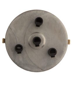 William and Watson Industrial Multi Raw steel no rust Ceiling Rose 4 way holes