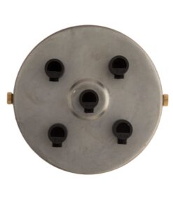 William and Watson Industrial Multi Raw steel no rust Ceiling Rose 5 way holes