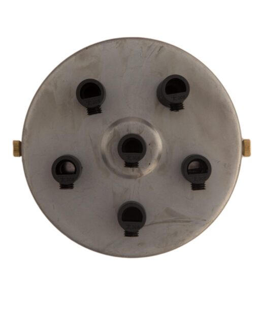 William and Watson Industrial Multi Raw steel no rust Ceiling Rose 6 way holes