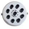 Industrial Ceiling Rose Multi Outlet 1-9 Cable Holes Reflective Silver