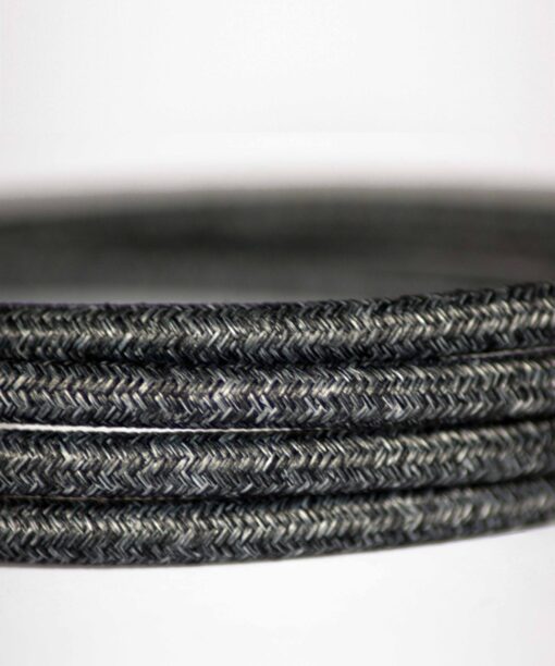 Flex Fabric Lighting Cable Round Charcoal