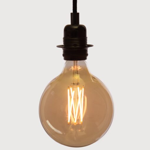 Globe G125 led bulb on white background