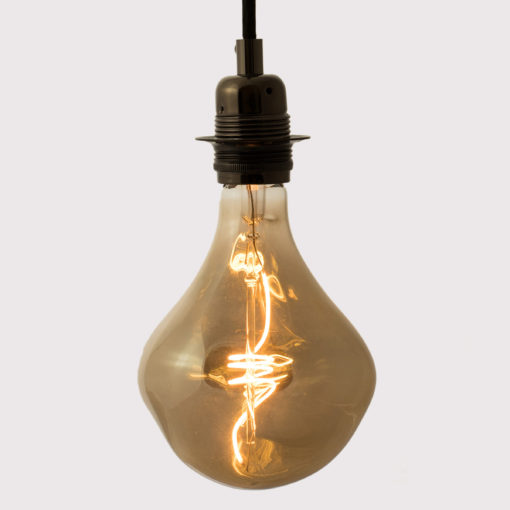 Melt Edison LED bulb on White background