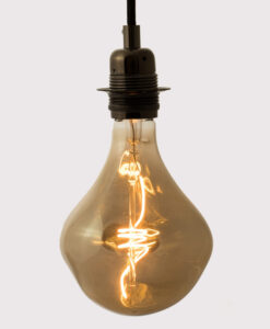 Melt Edison LED bulb on White background